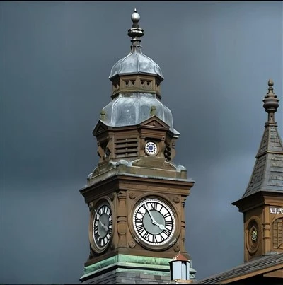 Horloge de tour avec carillon